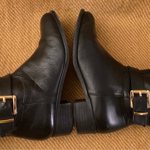 BANANA REPUBLIC Black Leather Riding Boots sz 6.5 - Picture 11 of 13